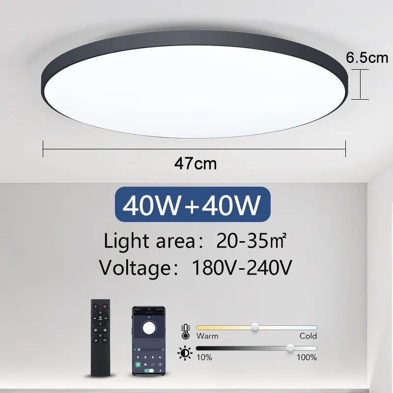 MARPOU Big Size Smart ceiling lamp led lamp for bedroom