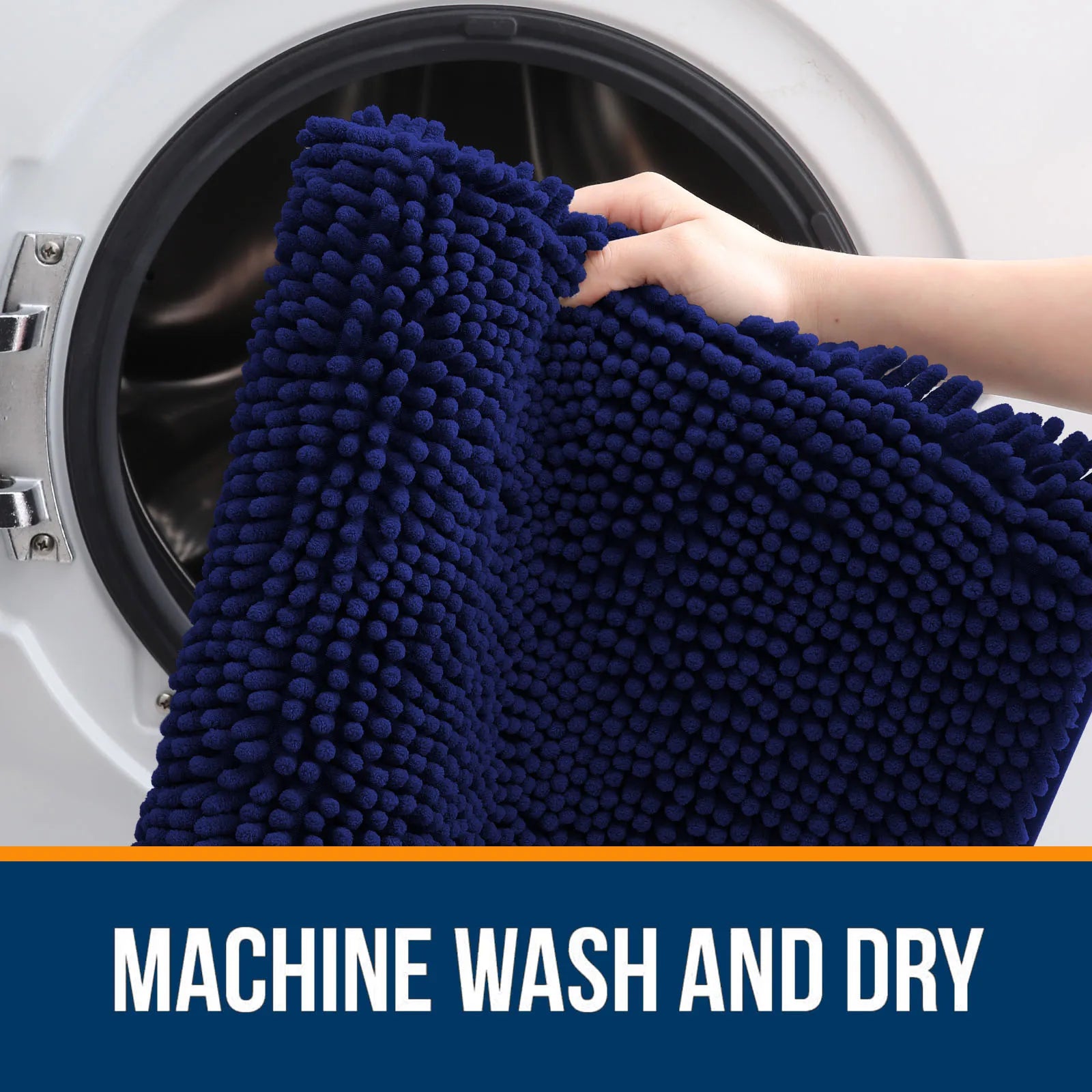 HAPIHAPPY New Chenille Bathroom Rug Mat Extra Soft Thick