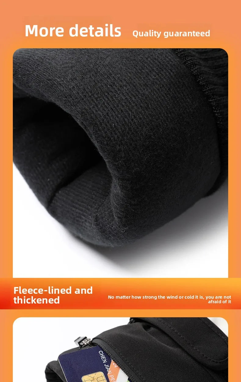 2025 Smart Heated Ski Gloves USB Recharge 3-Heat Carbon Fiber Waterproof