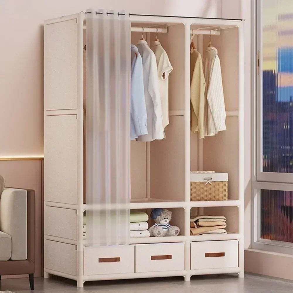 Wardrobe for HomeUse Bedroom Simple and LargeCapacityFabric Cabinet