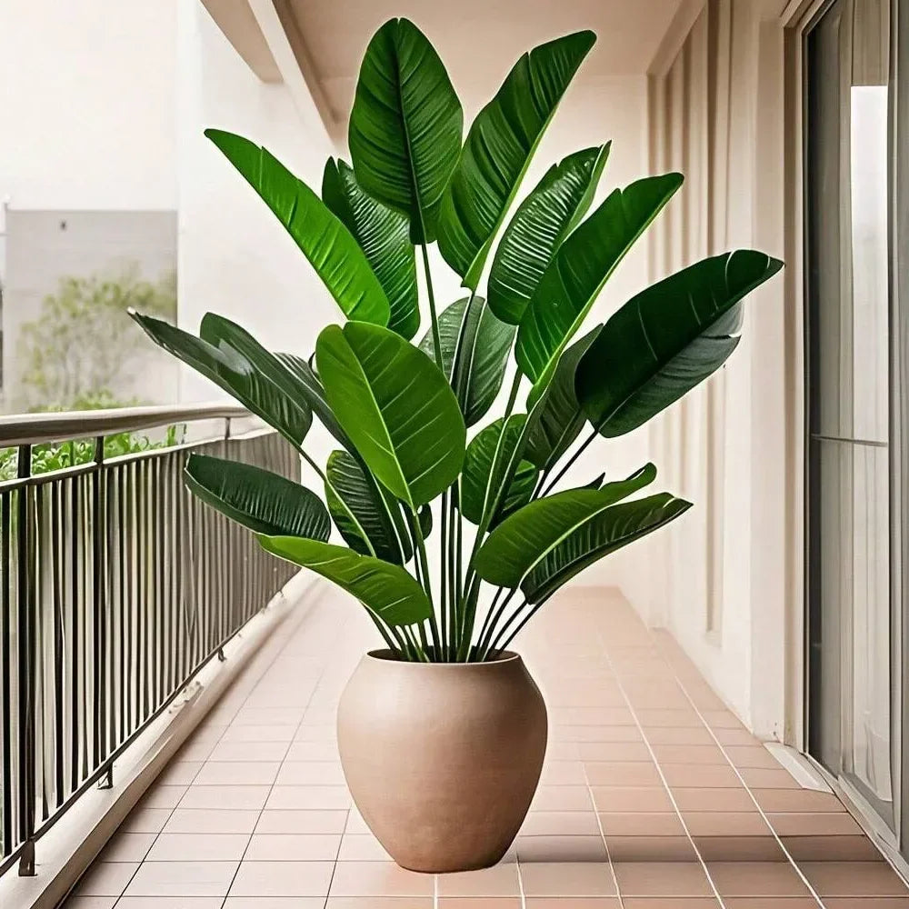 1pc 18 Leaves Artificial Plants Large Tropical Palm Tree Fake Banana Plants