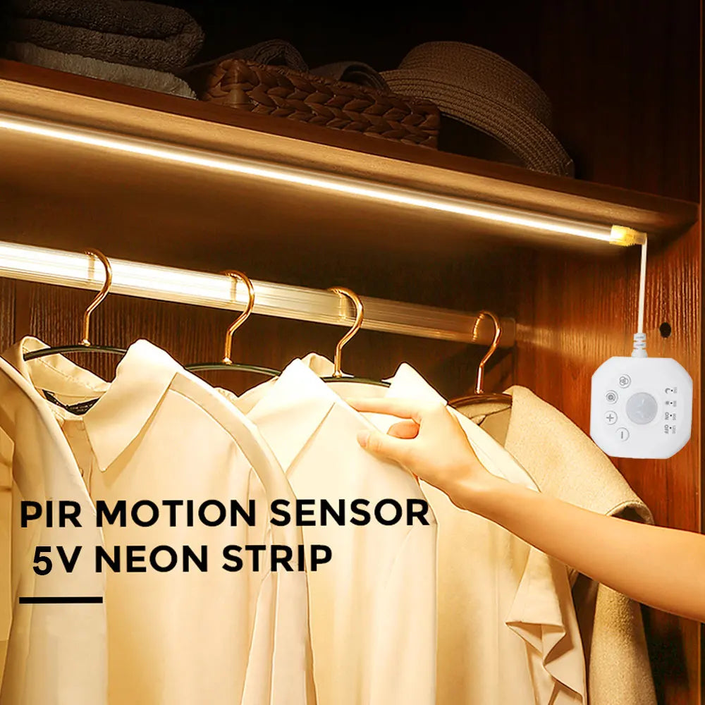 Flowing light strip LED Motion Sensor Light Indoor Under Bed Lights