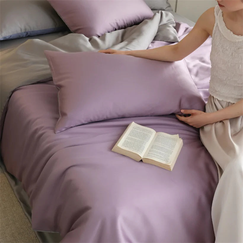 Mulberry Silk Bedding Set Luxury Natural 100% Silk Duvet Cover Set
