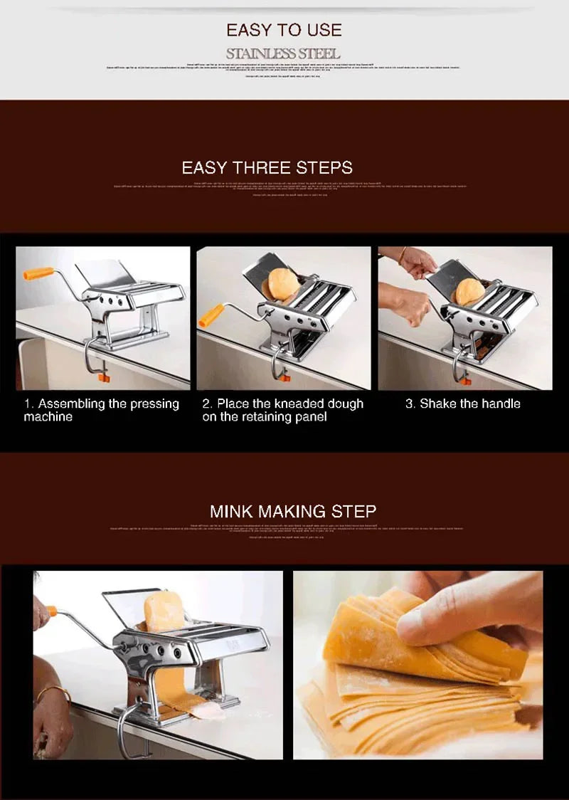 Small Household Pasta Machine Manual Noodle Machine