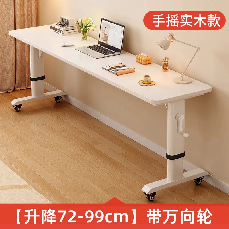 Adjustable Overbed Laptop Desk with Wheels