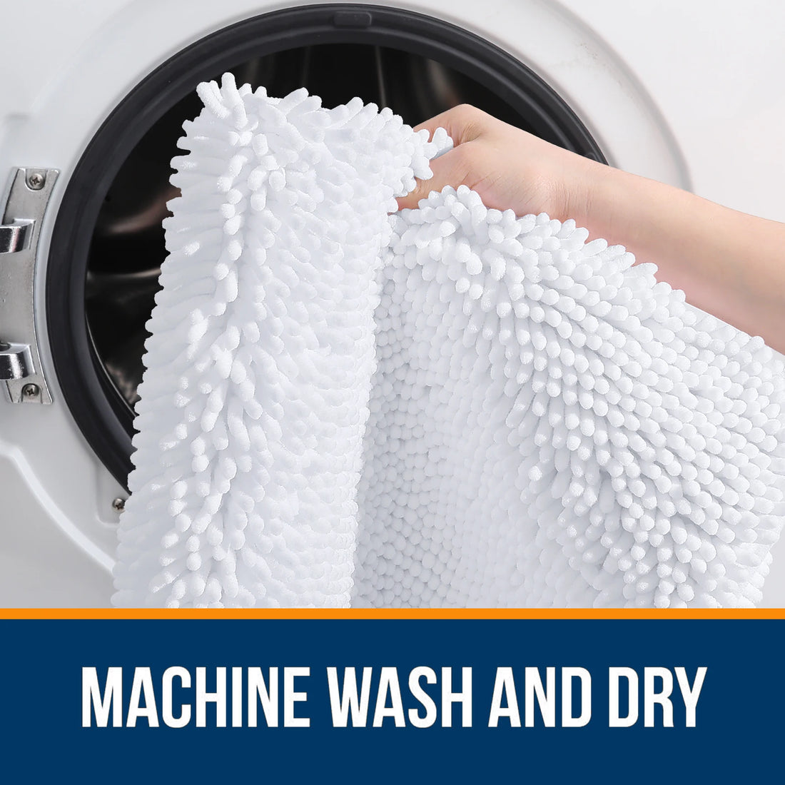 HAPIHAPPY New Chenille Bathroom Rug Mat Extra Soft Thick