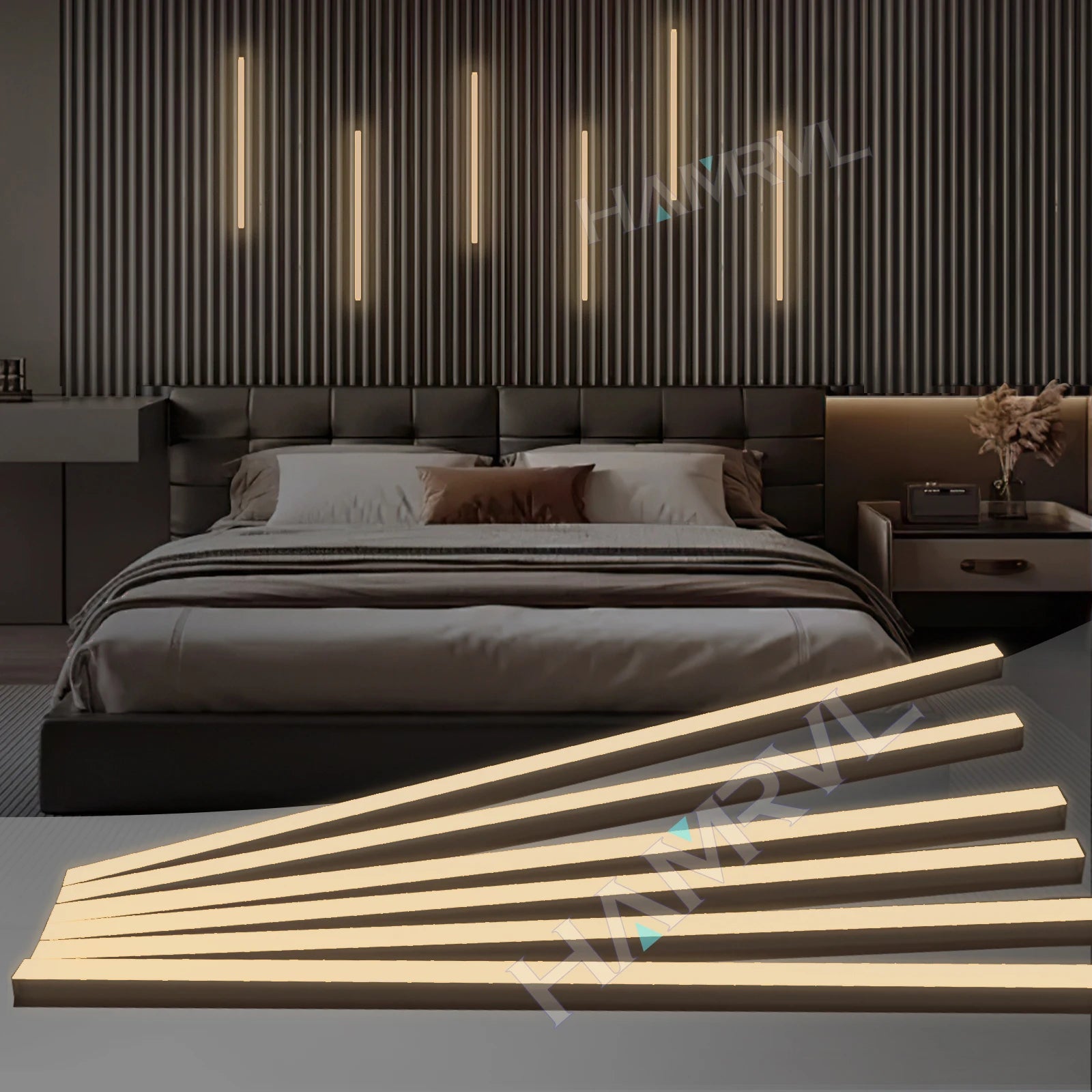 LED Light Kit Touch Dimming Aluminum Strip Lamp