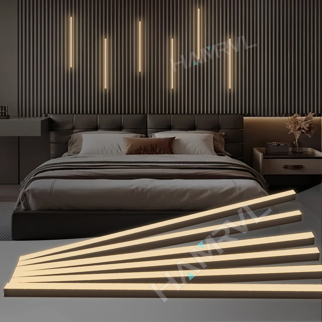 LED Light Kit Touch Dimming Aluminum Strip Lamp