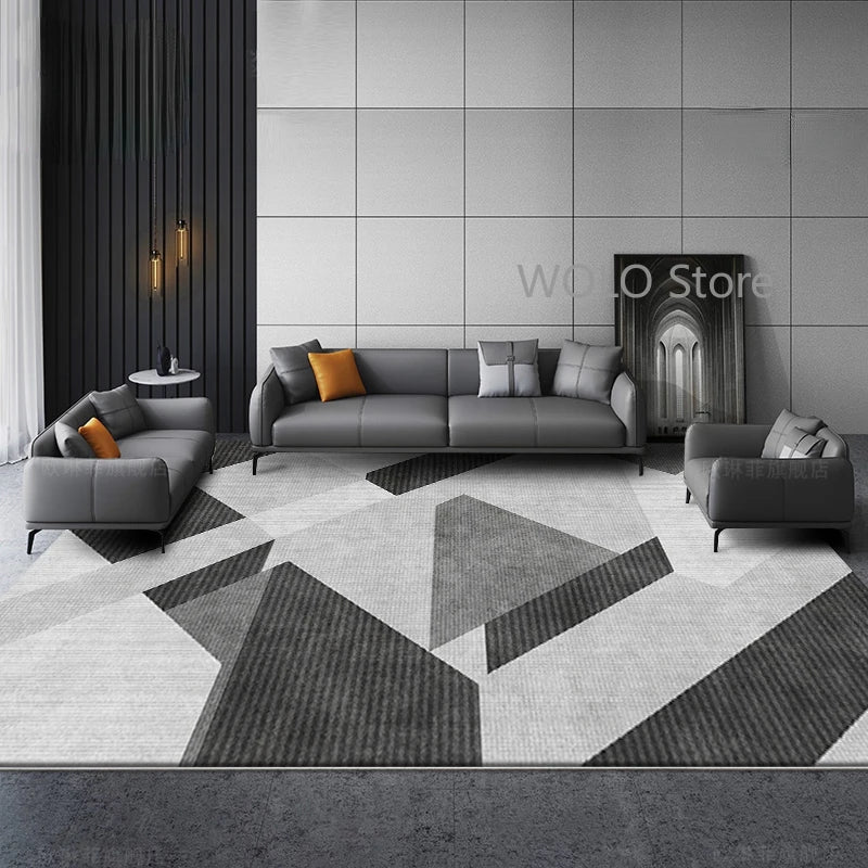 Nordic Marble Geometry Carpets for Living Room