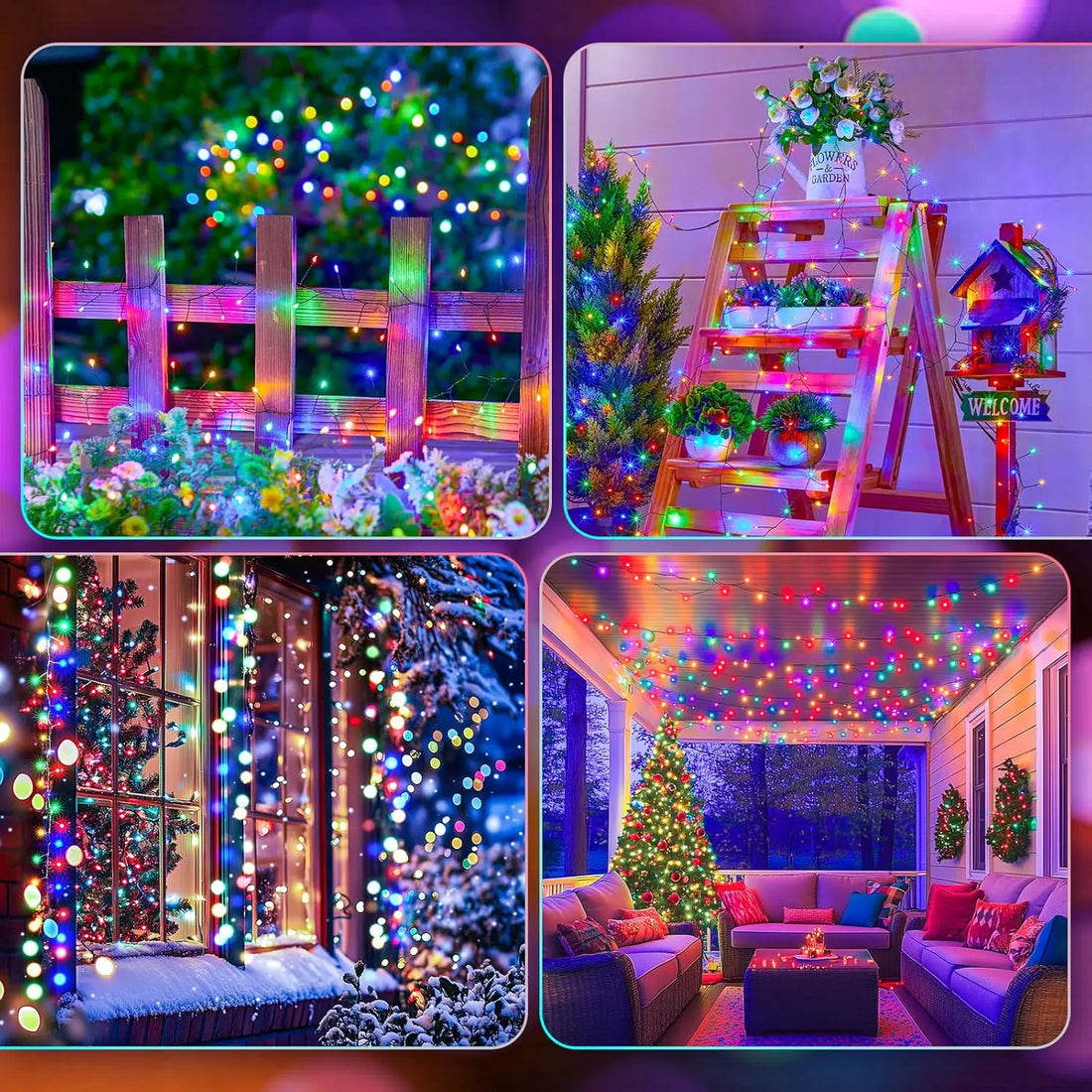 LED Firecracker String Lights 30-75M Garland Fairy Lights EU/US