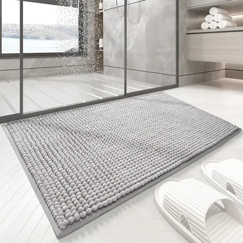 Chenille Bath Mats Encrypted Thickened Short Plush Strong