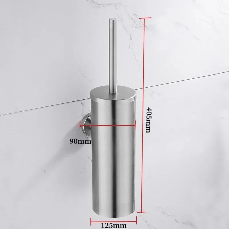 304 stainless steel toilet brush with base