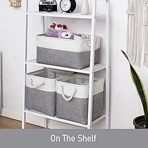 11 x 11 Inch Cube Storage Bins, Large Collapsible Fabric Storage Bin