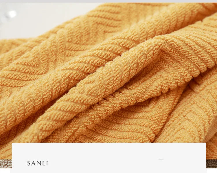 3Pcs/Pack Long-Staple Cotton Bath Towel Face Towel Set