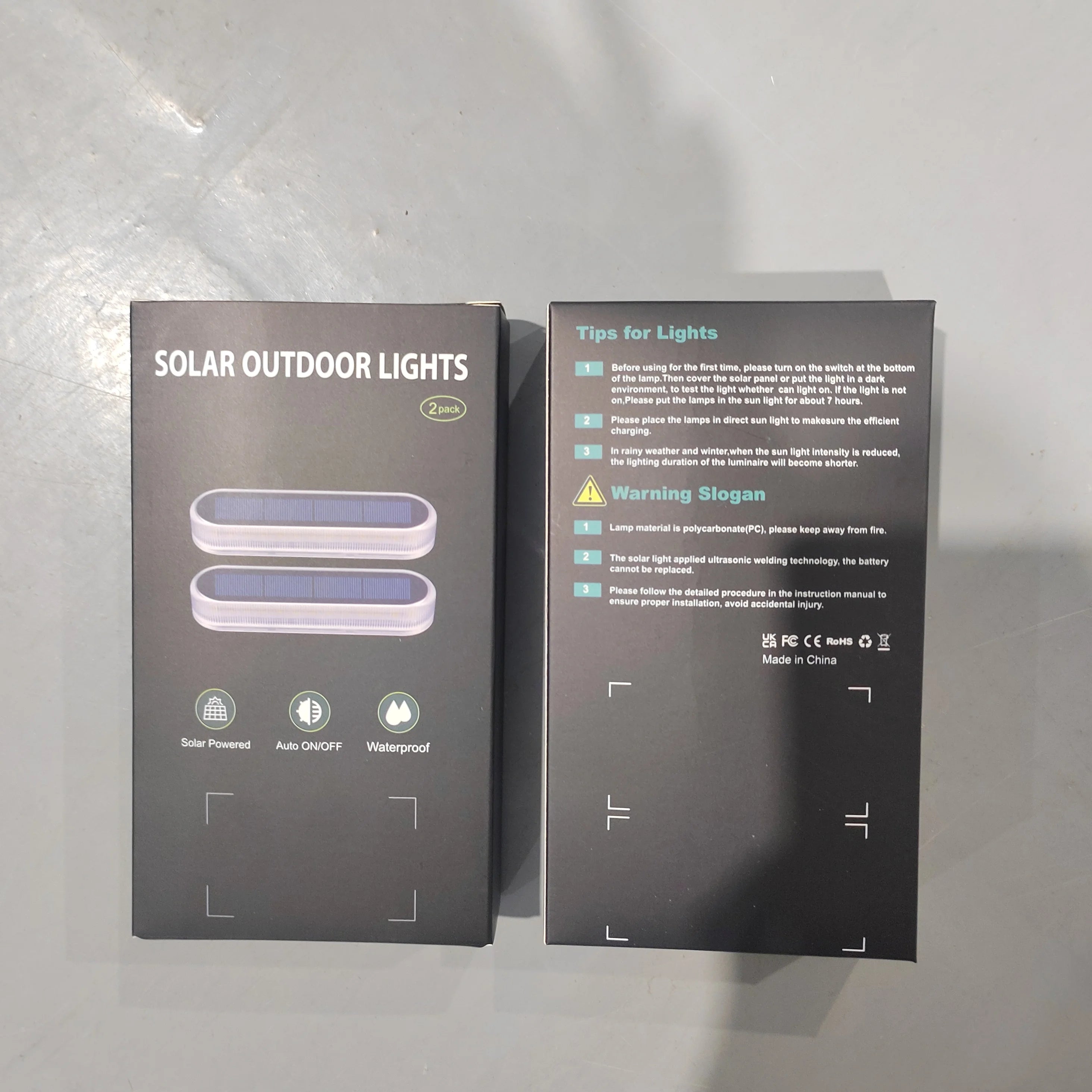 Quality Solar Step Lights Waterproof IP68 Warm White LED Path Lights