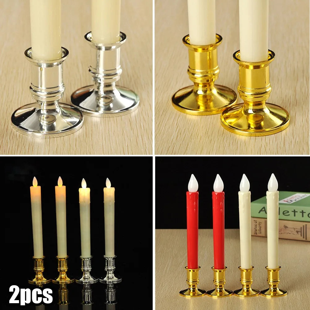 2pcs Taper Candle Holders Candlestick