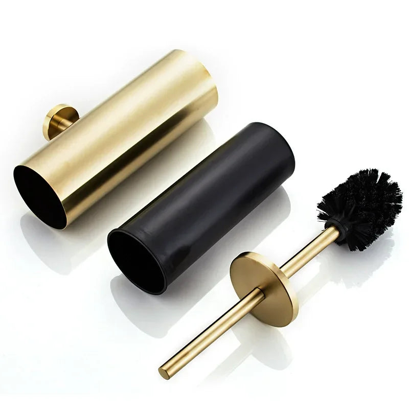 304 stainless steel toilet brush with base