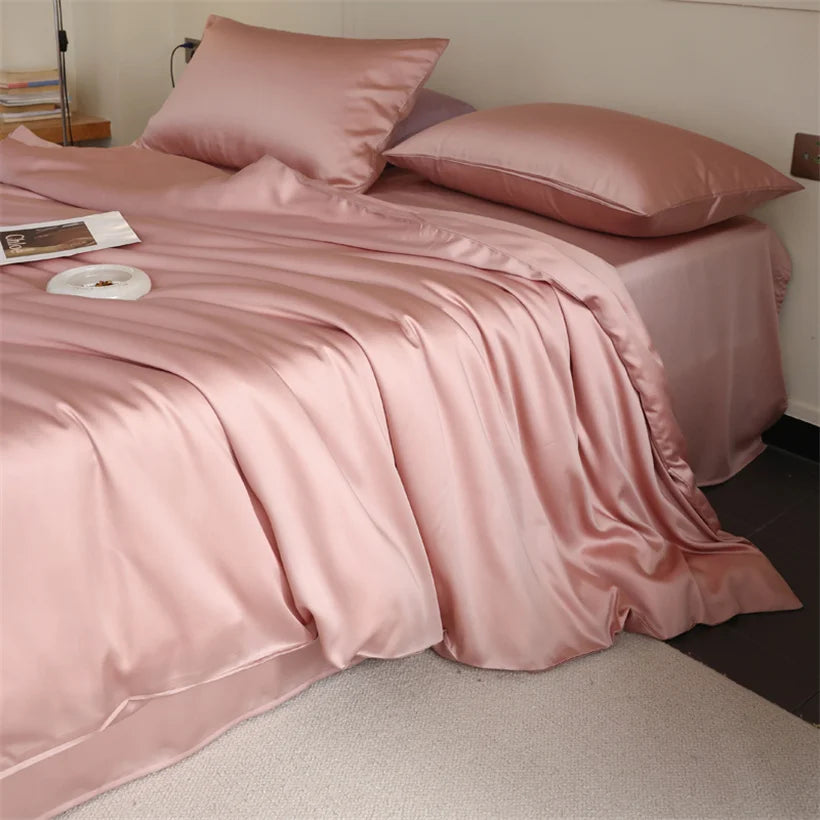 Mulberry Silk Bedding Set Luxury Natural 100% Silk Duvet Cover Set