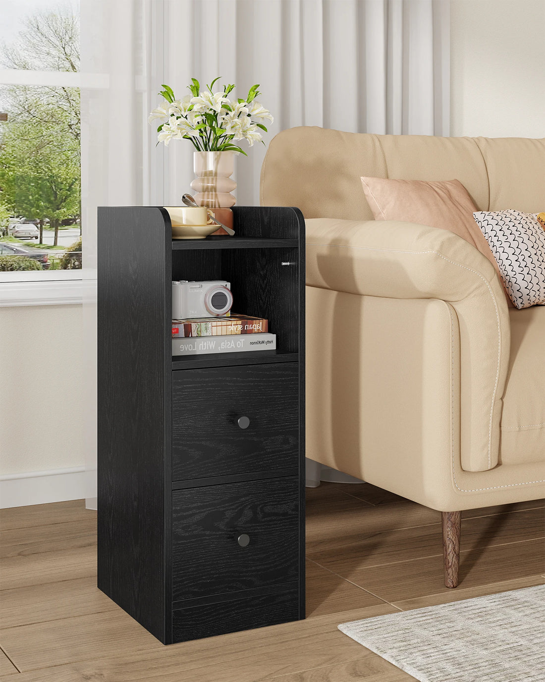 Hzuaneri Bedside Table Set of 2