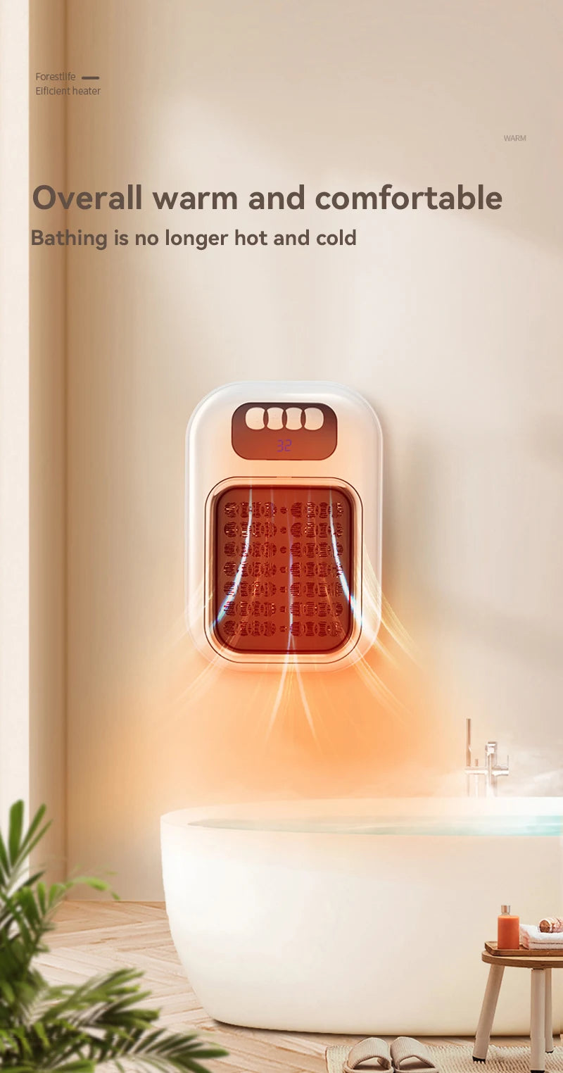 Xiaomi New Portable Heater Mini Electric Heater Plug in Wall Room Heater