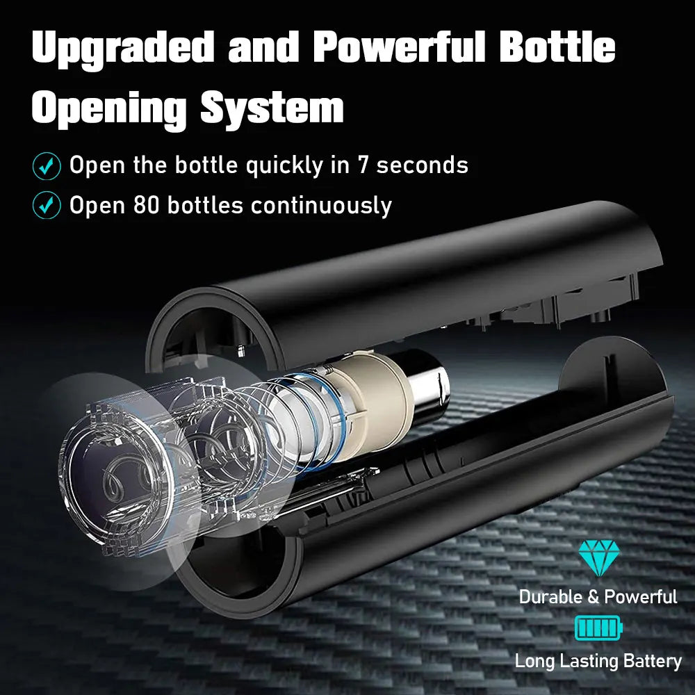 5 in1 Electric Wine Opener Set with Charging Base Automatic