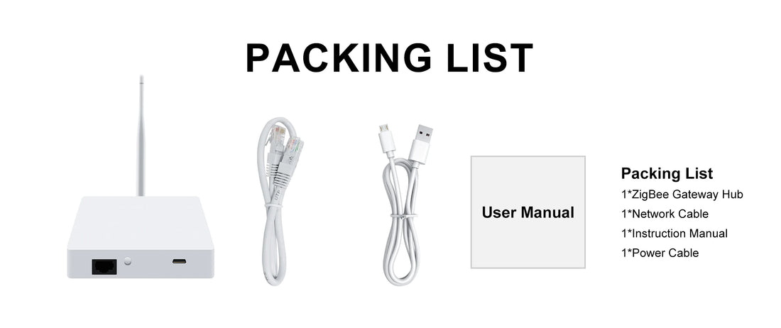 GIRIER Tuya ZigBee Gateway Hub with Antenna Smart Gateway