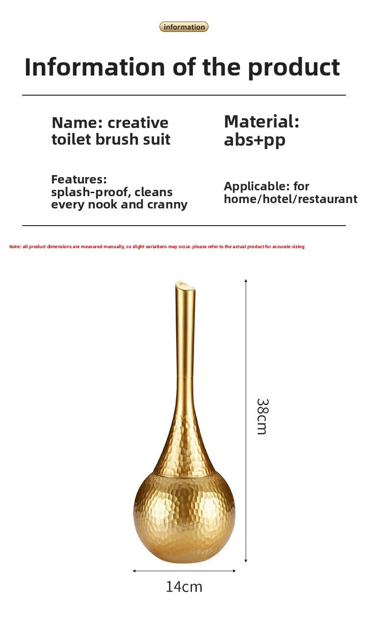 Premium Long Handle Toilet Brush with Holder