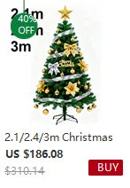 DIY Christmas Trees Set 2.1/2.4/3m Large Christmas Tree Decoration Home