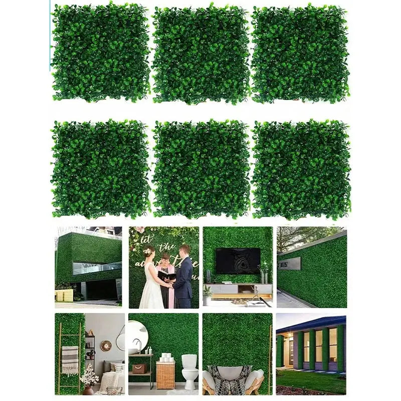 10pcs Artificial Plants Grass Wall Panel