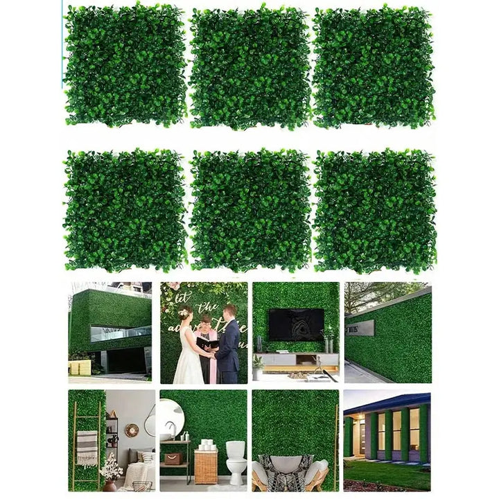10pcs Artificial Plants Grass Wall Panel