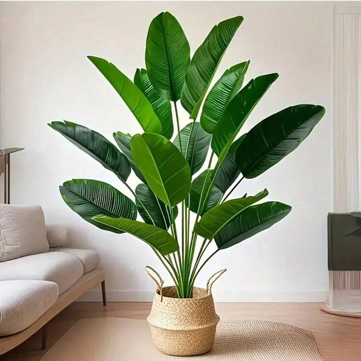 1pc 18 Leaves Artificial Plants Large Tropical Palm Tree Fake Banana Plants
