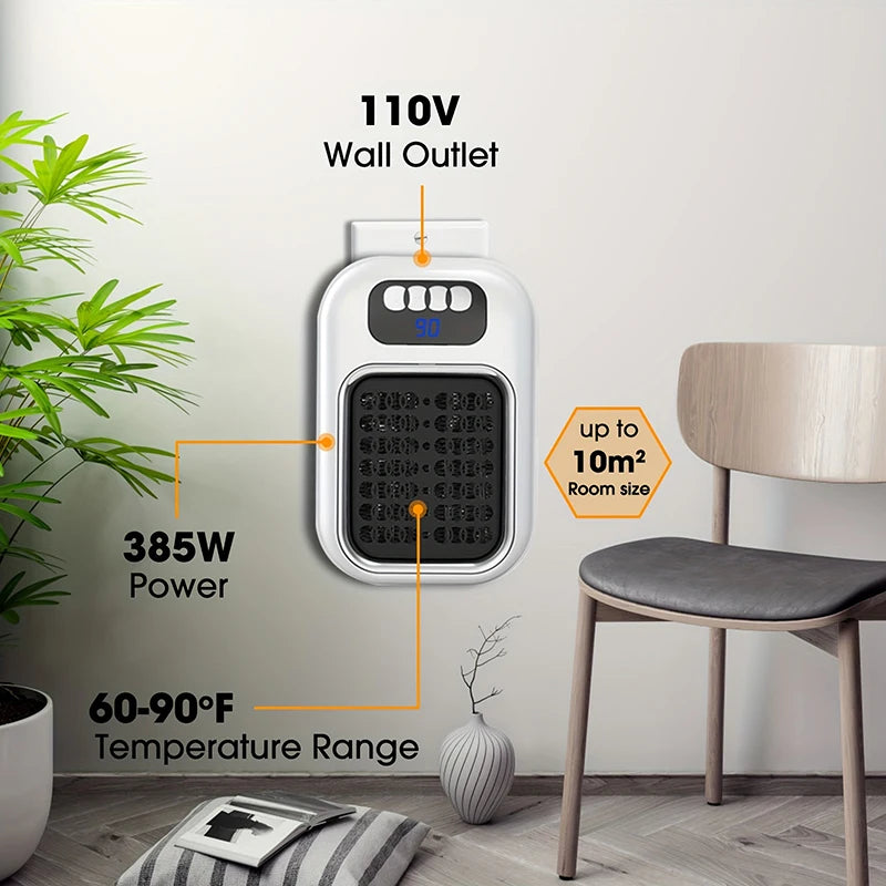 Xiaomi New Portable Heater Mini Electric Heater Plug in Wall Room Heater