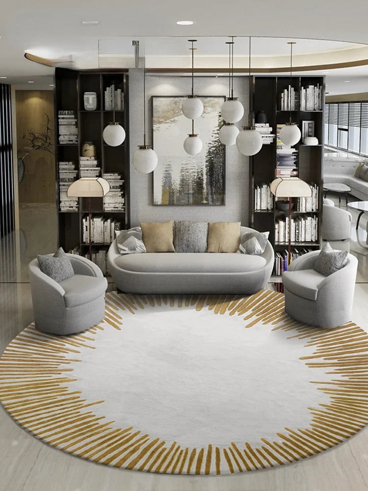 Fluffy Soft Living Room Decoration Carpet Light Luxury Rugs for Bedroom