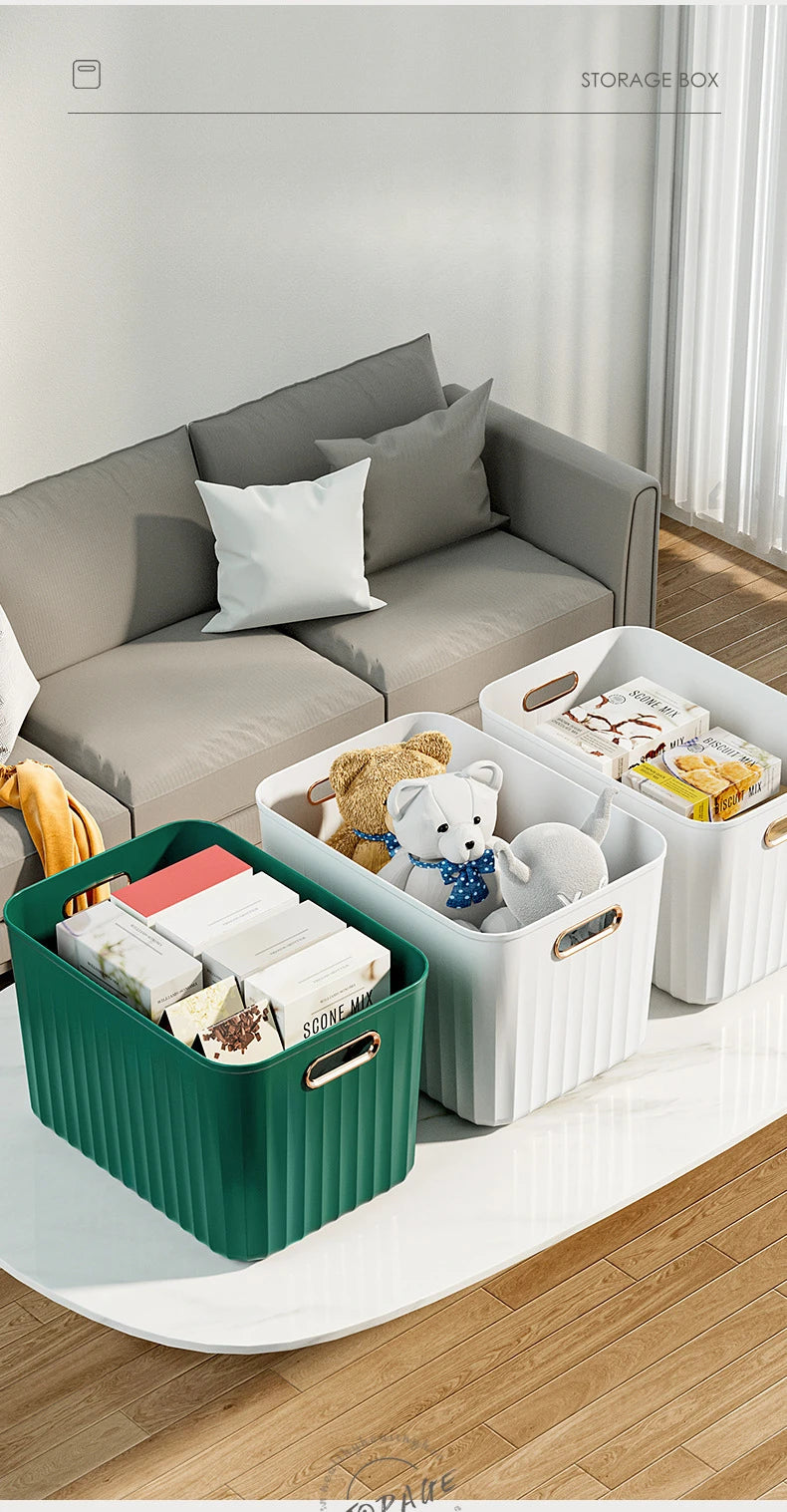 Sundries Storage Boxes with Lid Light Luxury Snacks Toys Storage