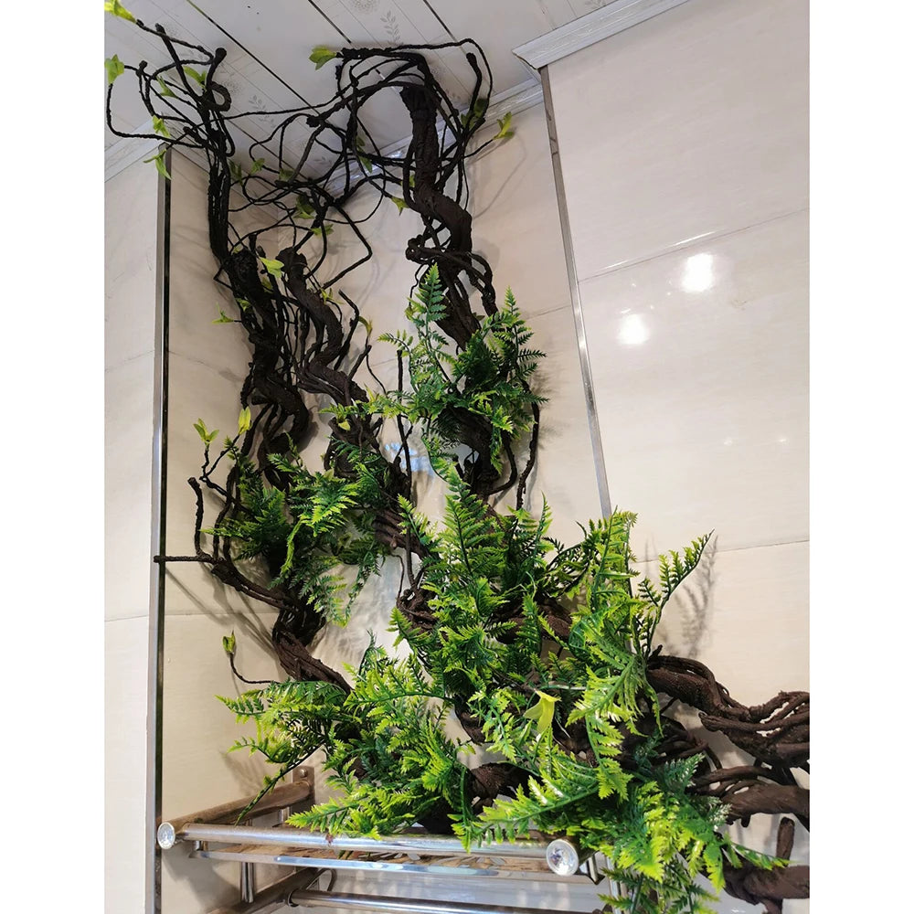 1.75 Meter Artificial Vine Green Leaf Simulation Rose Rattan Plant