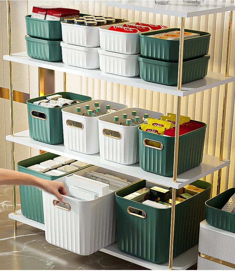 Sundries Storage Boxes with Lid Light Luxury Snacks Toys Storage