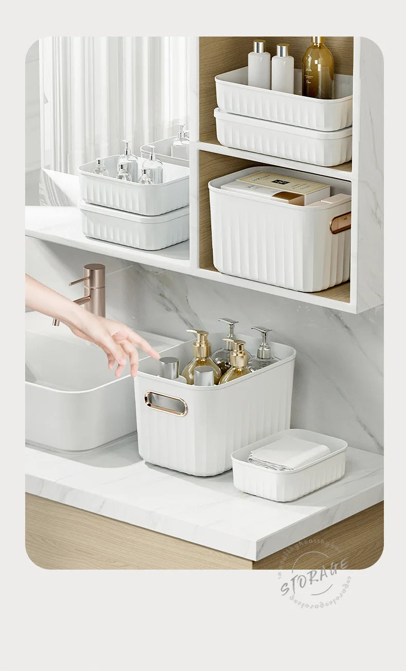 Sundries Storage Boxes with Lid Light Luxury Snacks Toys Storage