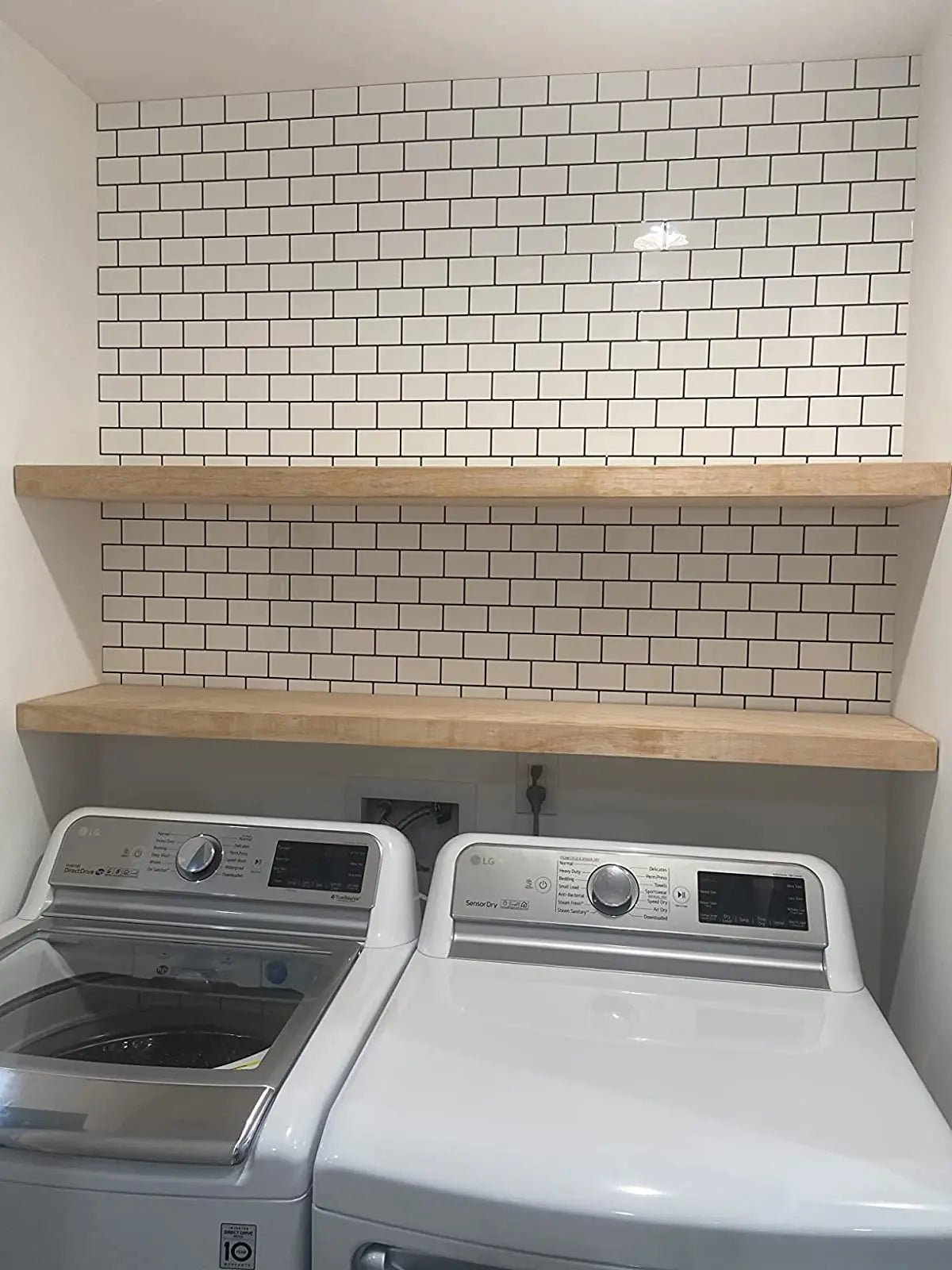 Subway Wall Stickers Peel and Stick 3d Brick Vinyl Wallpaper Bathroom Kitchen Backsplash