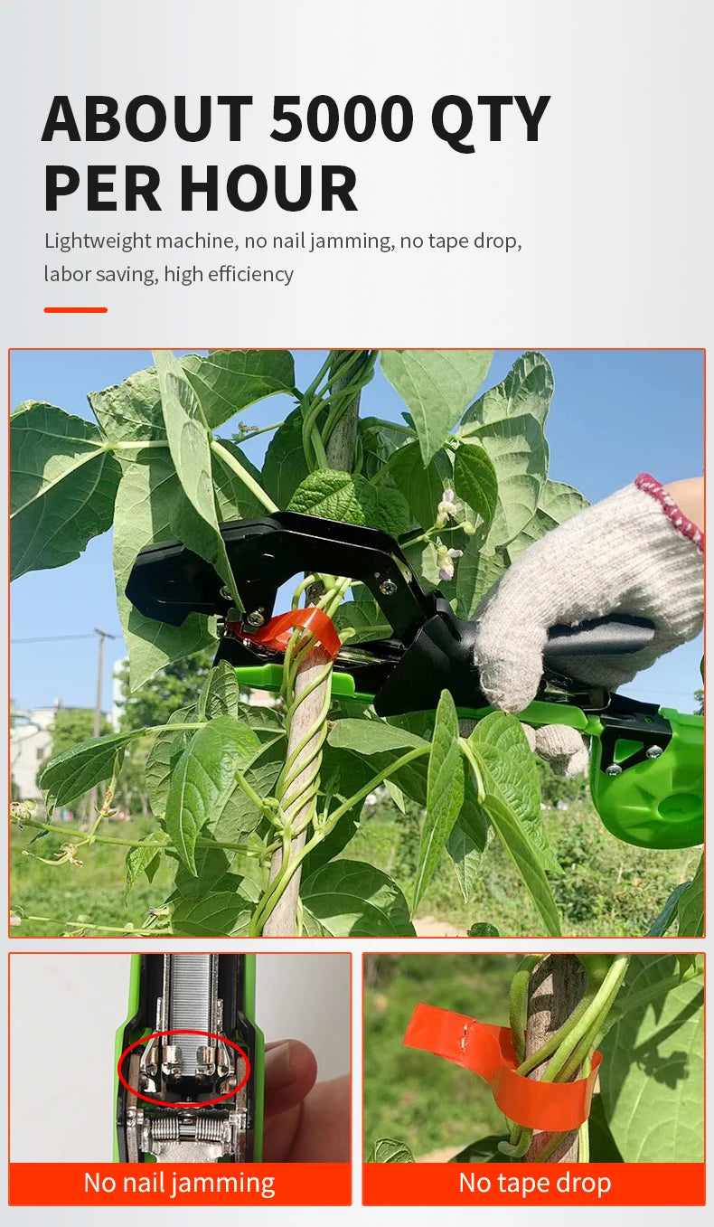 Onnfang Garden Hand Tying Machine Plant Lightweight Garden Tools