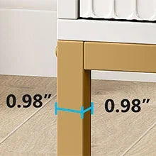 Tribesigns Modern Nightstand, 25.8" Tall Bedside Table with 3 Drawers