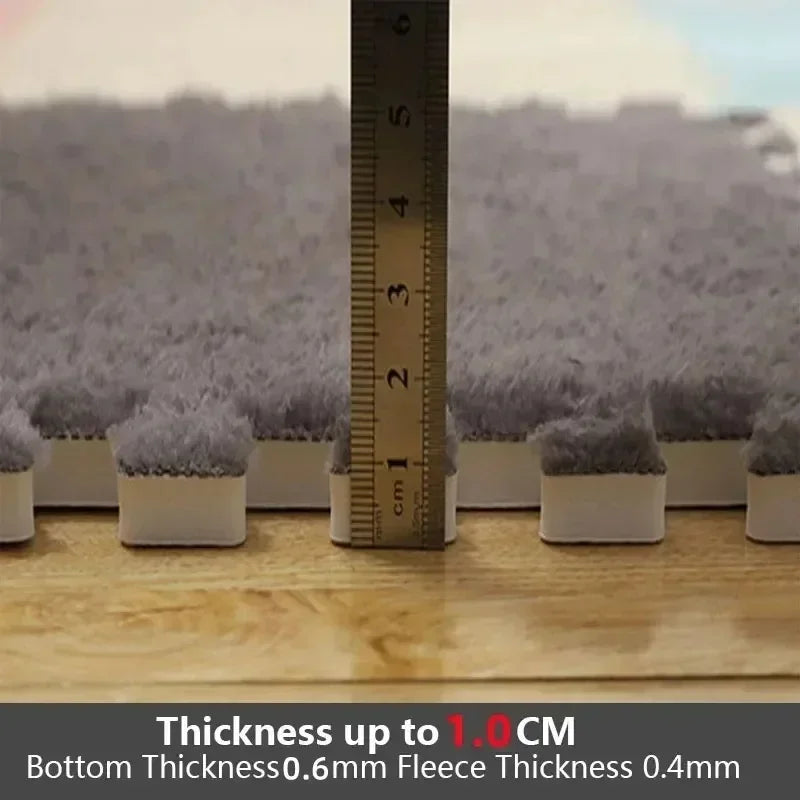 30x30cm Plush Puzzle Foam Floor Mat Creative Fashion Carpet