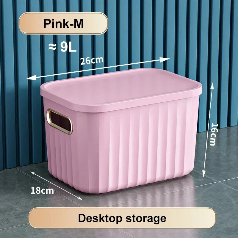 Sundries Storage Boxes with Lid Light Luxury Snacks Toys Storage