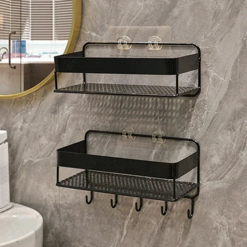 Gold storage rack bathroom storage rack wall mounted