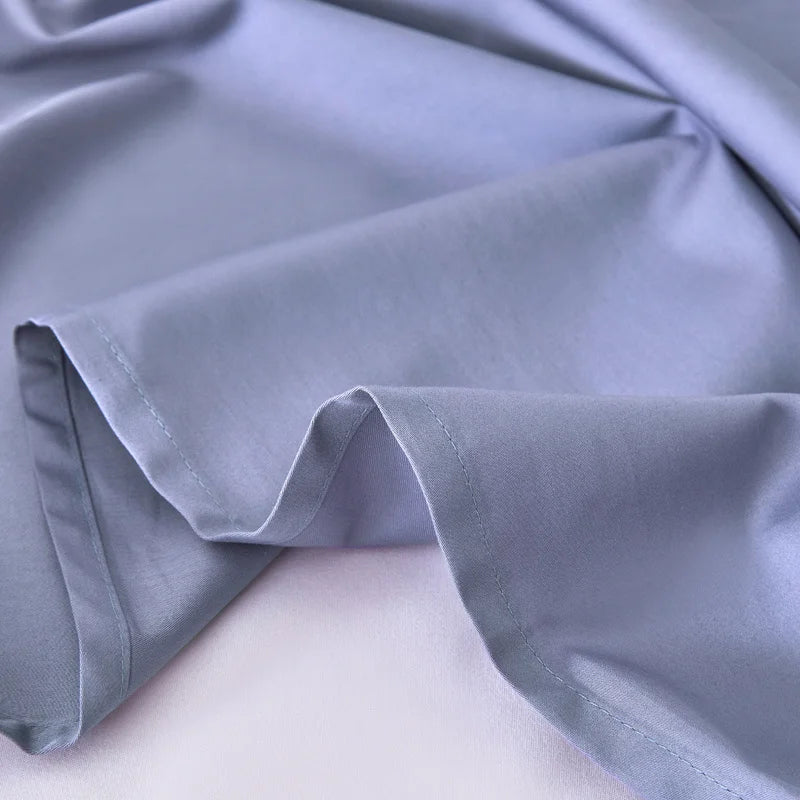 1pc Bed Flat Sheet 100% Egyptian Cotton Solid Color Top Sheets Single Double