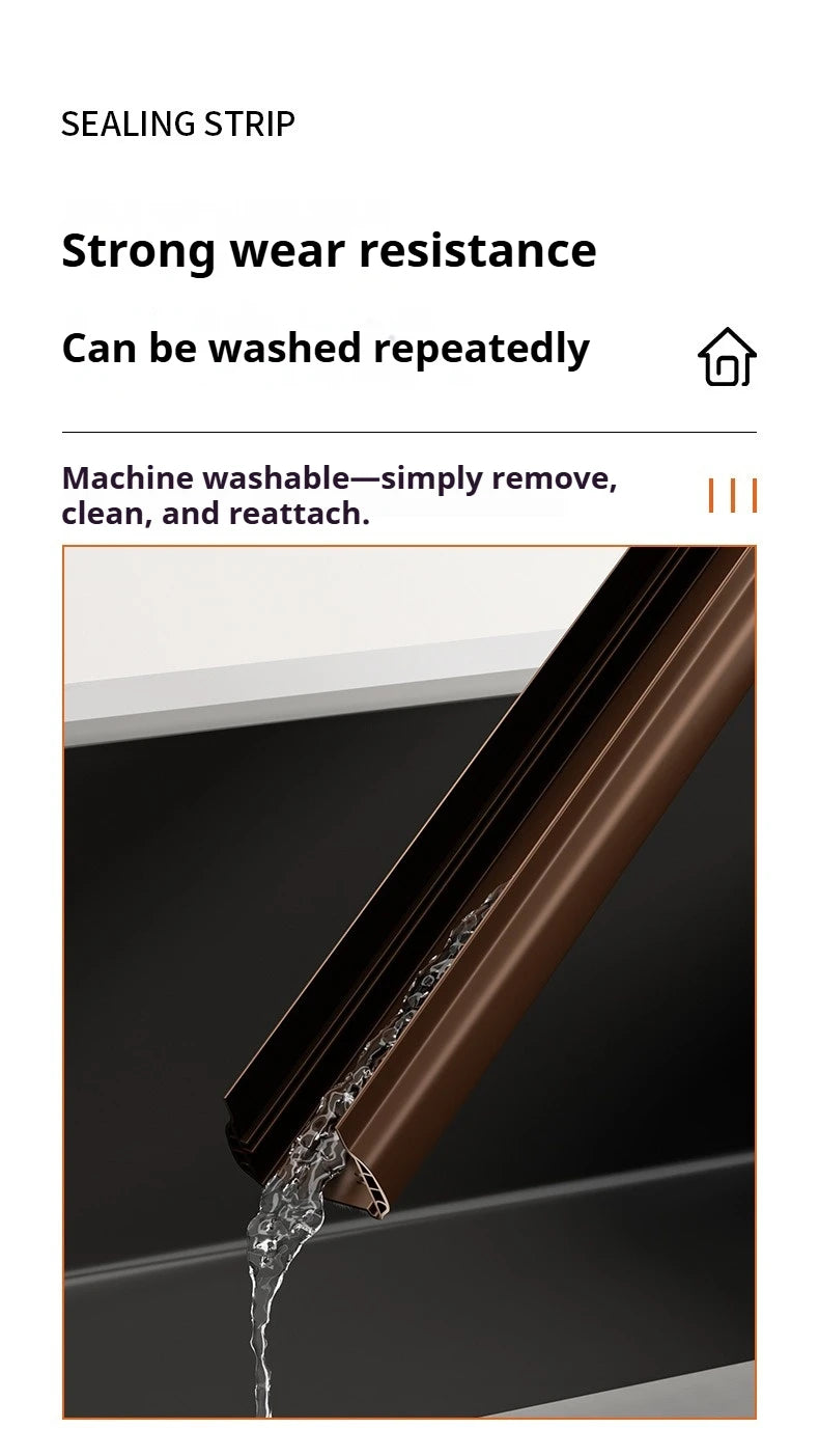 Pvc Door Seal Draft Stopper With 4 Layer Brush Reduce Noise Insect Proof