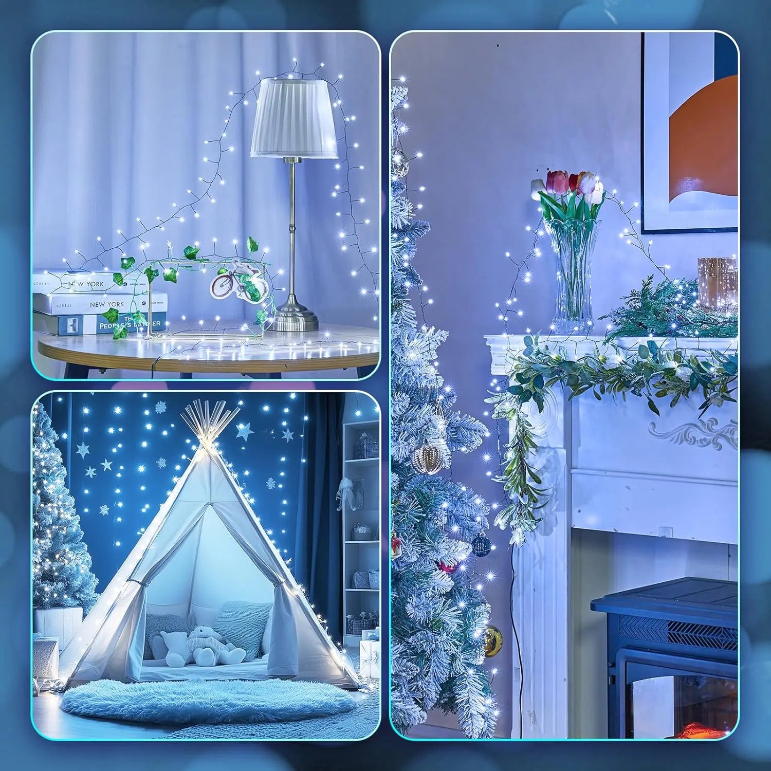 LED Firecracker String Lights 30-75M Garland Fairy Lights EU/US