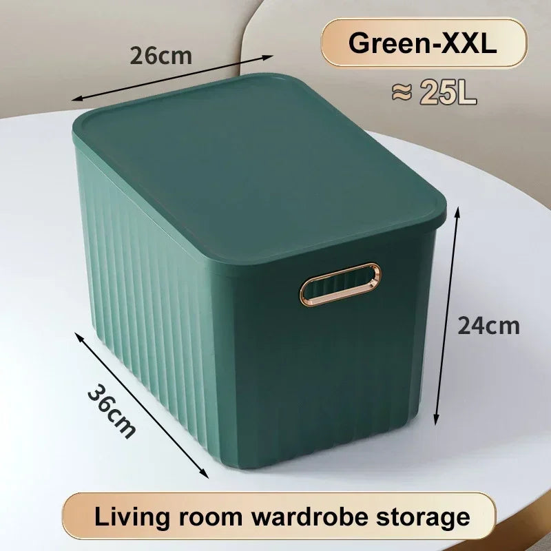 Sundries Storage Boxes with Lid Light Luxury Snacks Toys Storage