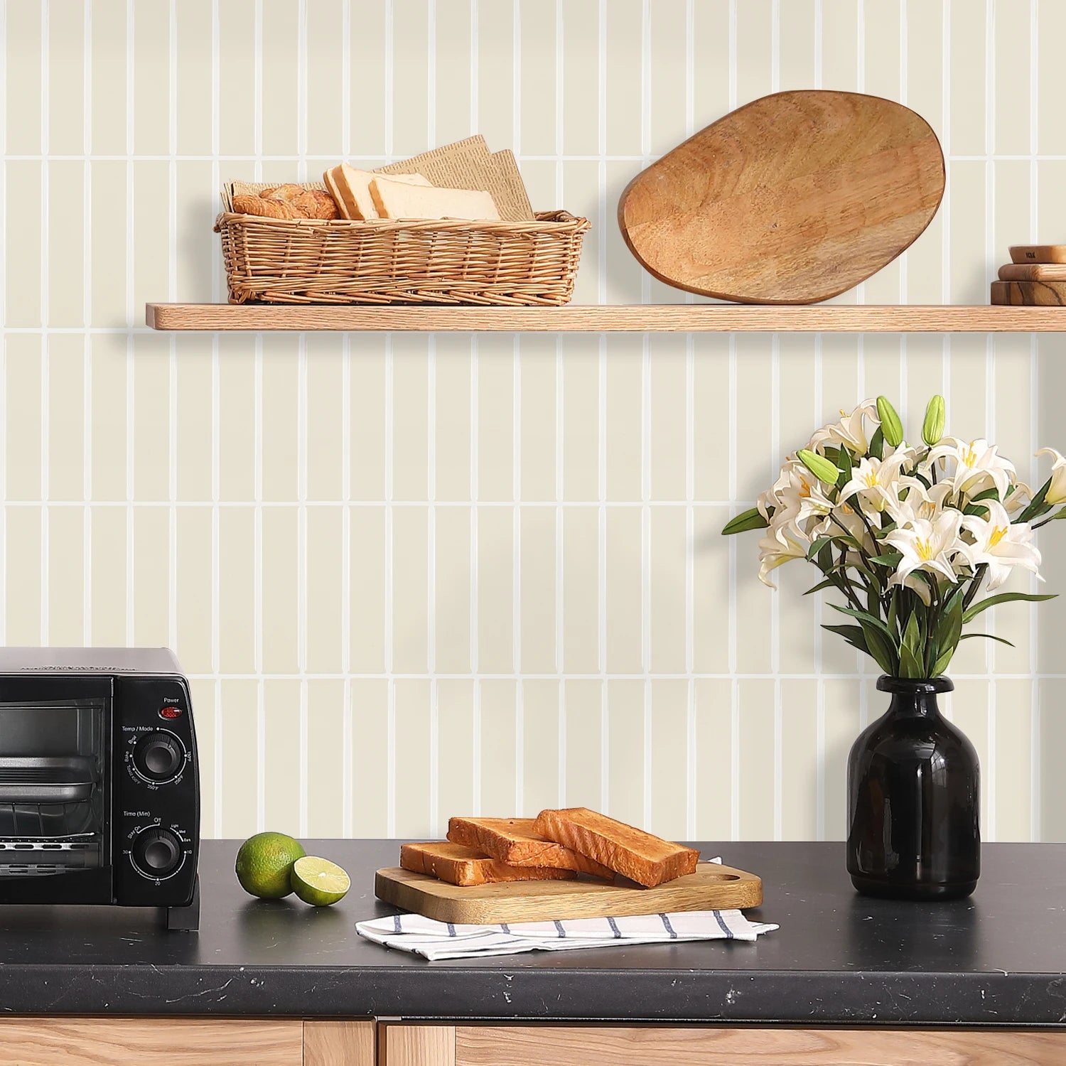 10 PCS Waterproof and Anti-oil Stick-On Tiles