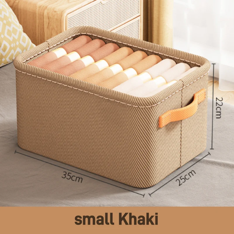 Folding Cotton Linen Storage Box Basket For Storing Dirty Clothes Laundry Basket