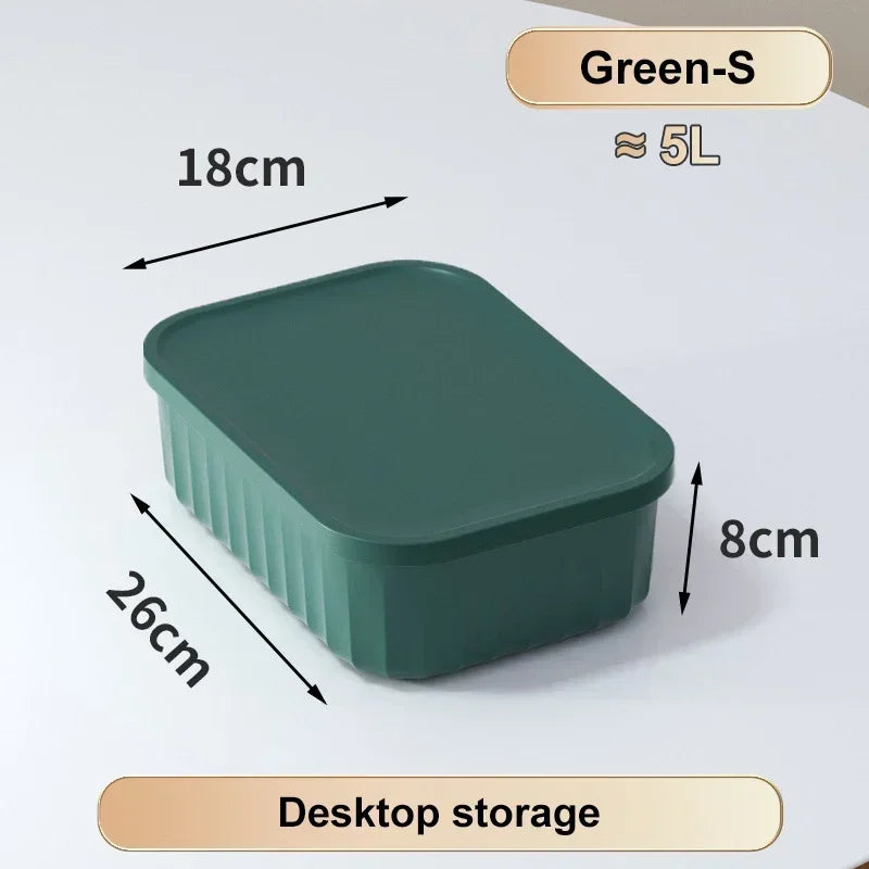 Sundries Storage Boxes with Lid Light Luxury Snacks Toys Storage